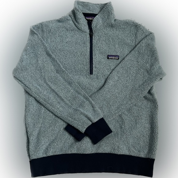 Patagonia Woolyester Zip Up Fleece Zip Top Pullover Size XL - Picture 2 of 8